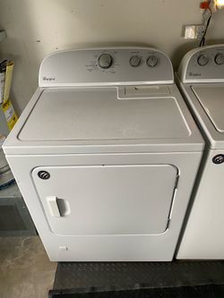 Whirlpool White Washer and Dryer