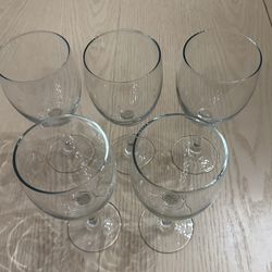 Five Wine Glasses