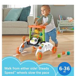 Fisher-Price Baby Walker & Toddler Toy 2-Sided Steady Speed Panda Walker