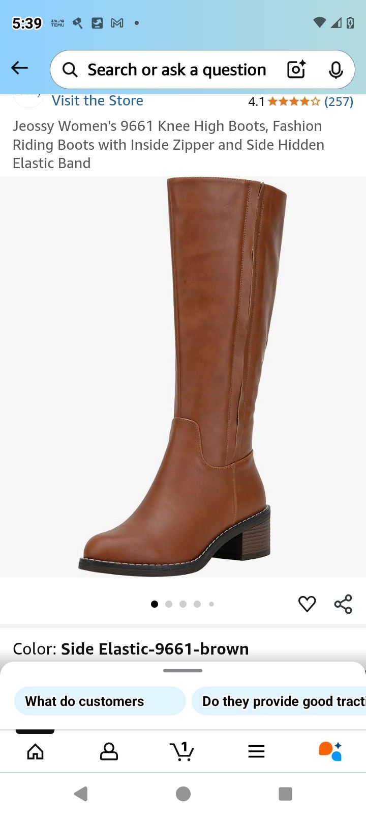 Women's Leather Riding Boots 11