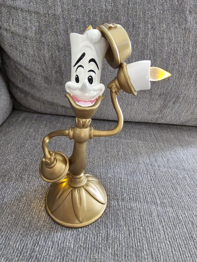 Disney Parks  Beauty and the Beast 8"  Light-Up Lumiere Candlestick Figure
