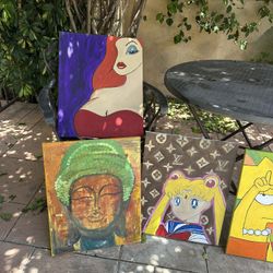 Hand Acrylic Paintings Sold Separately 