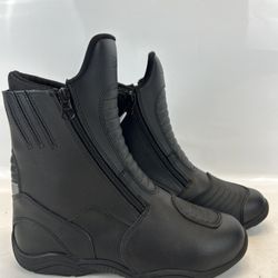 BILT Pro Tour Motorcycle Leather Boots Womens 8 Hot Weather Black