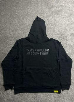 Awful Lot Of Cough Syrup, All Black, Size Large