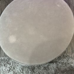 West Elm Large light Pink/ Blush Ottoman