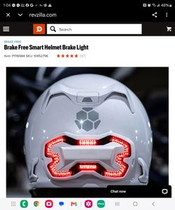 Helmet break light.