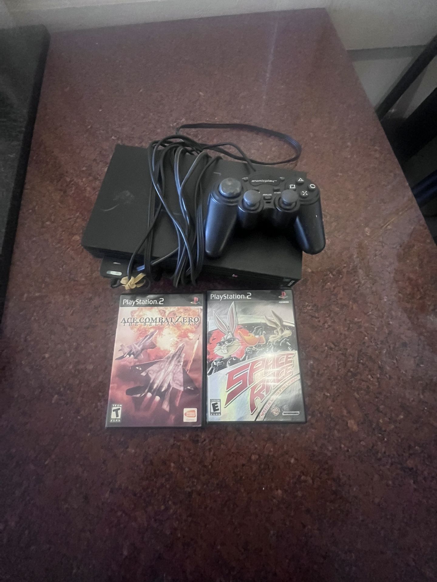 PS2 Fat W Games And One Control