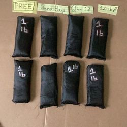 FREE — Weight Sand Bags — Qty 8 — 1.0 Lb Each