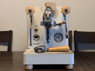 Lelit Bianca V3 Espresso Machine with Wood Accents