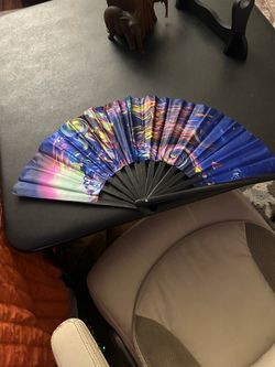 big hand fan black light reactive