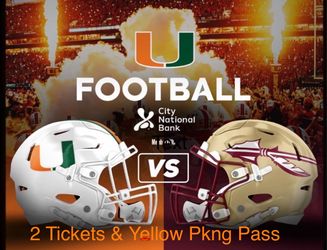 $600, 2 Tixs & Yellow Pkng Pass