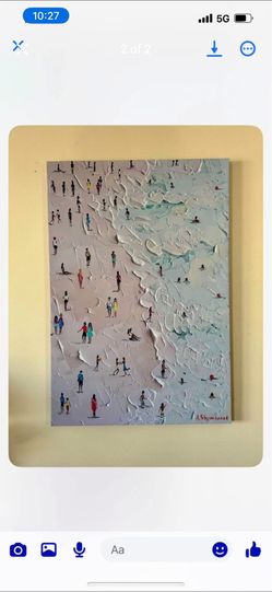 Ocean Coastal Print Large