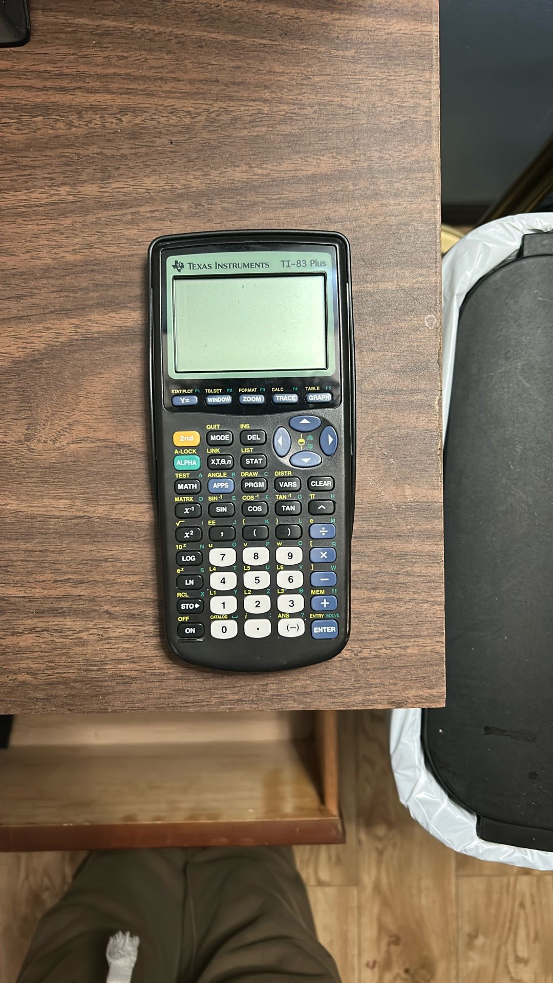 Ti-83 Plus calculator used