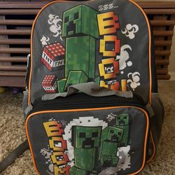 Minecraft Backpack And Lunch Box