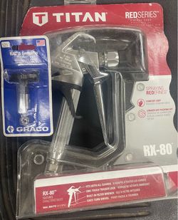 Titan RX-80 airless paint spray gun and Graco RAC 5 SwitchTip