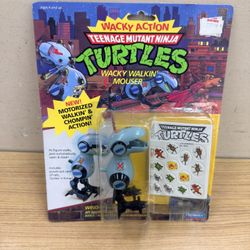 1989 PLAYMATES TEENAGE MUTANT NINJA TURTLE (WACKY WALKIN MOUSER) ACTION FIGURE 