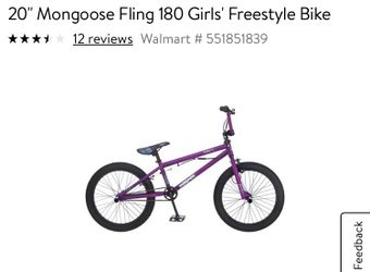 Mongoose Fling 180 Bike Like NEW for Sale in Santa Clara CA