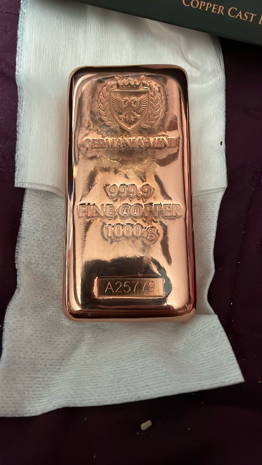1000 Gram Of CAST 999 Copper Certified