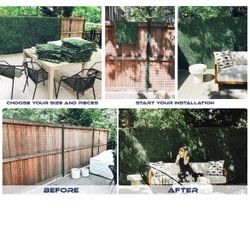 20"x20" Artificial Boxwood Panels Faux Plant Grass Green Wall Panel Decoration for Outdoor Indoor Garden Backyard 12 pieces