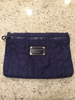 MARC BY MARC JACOBS quilted purple clutch bag