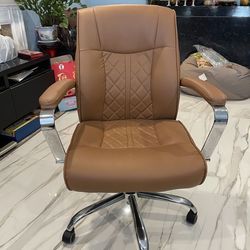 Leather computer chair