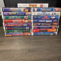 Lot of 17 Disney VHS Tapes