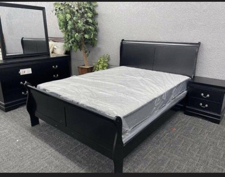 🍄Alisdair Queen Sleigh Bed | 4 Pieces  Bedroom Set |  Nightstand | Dresser | Mirror| Chest 💸 Best Price⚡️Other Home, Garden Furniture | Patio Furnit