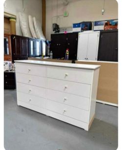 8 drawer dresser white