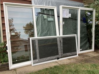 New Patio Doors , Jeld-Wen , vinyl , XO , 74 1/2 by 81