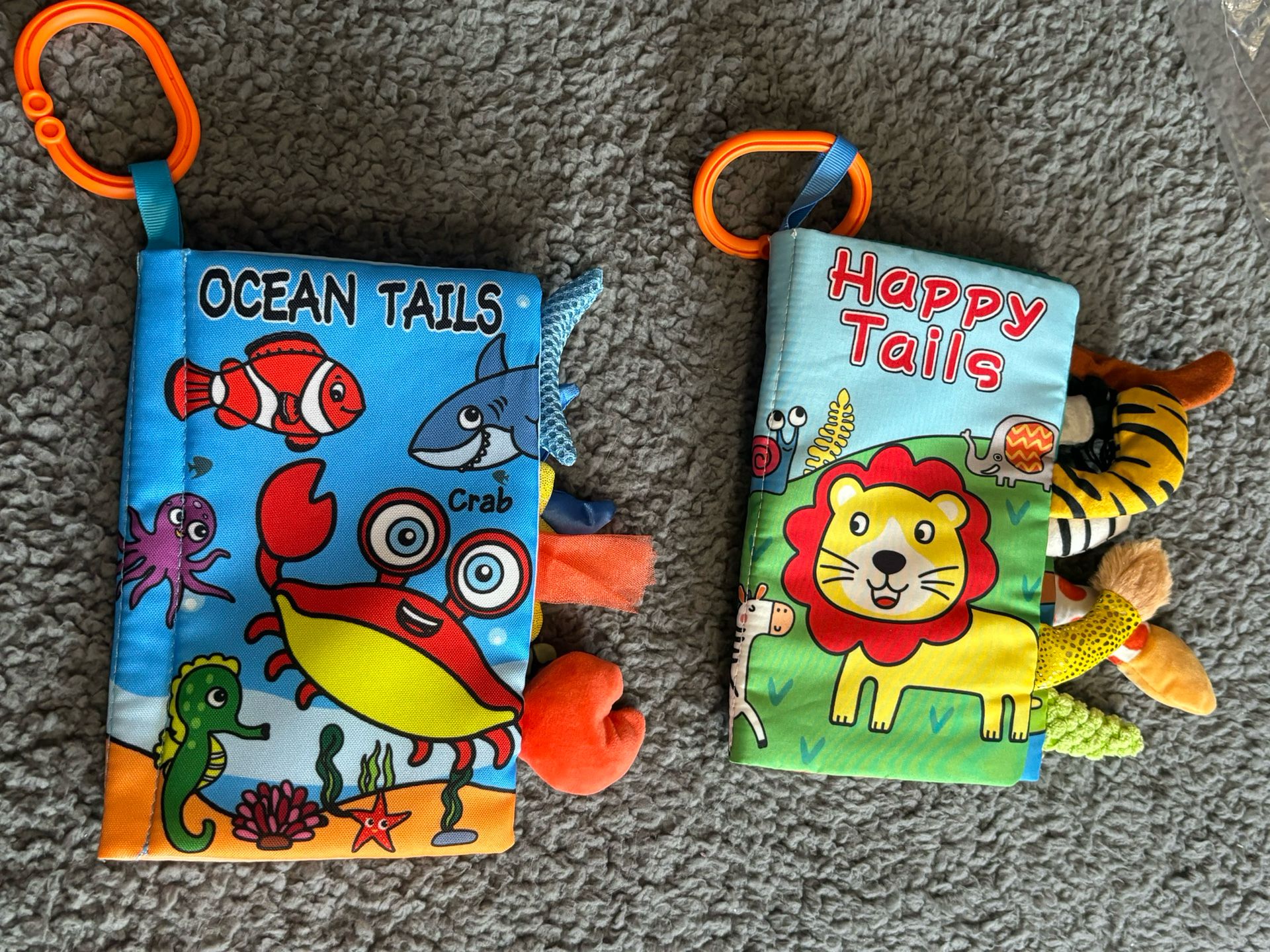 Ocean Tails & Happy Tails Baby Book Crinkle  