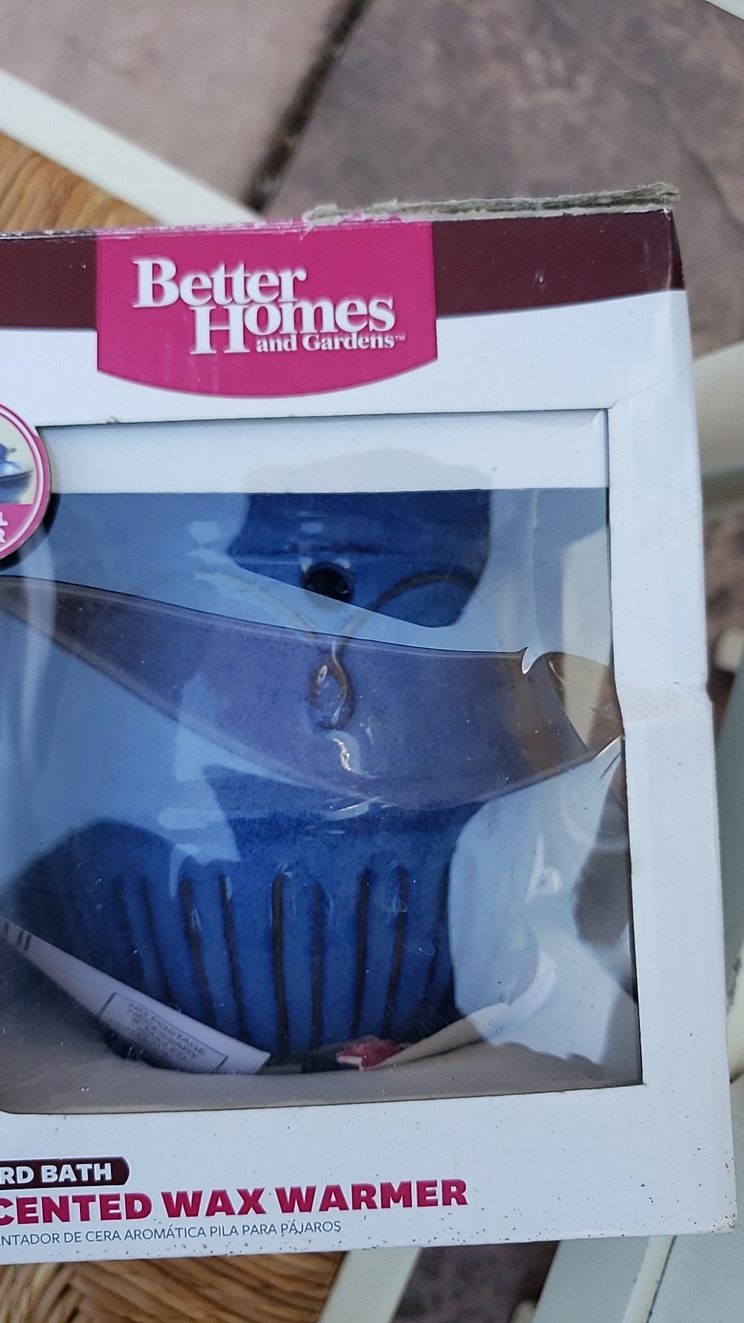 Bird bath wax warmer