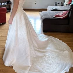 Light Pink Wedding or Prom Dress, Size 8