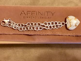 Brand new silver and diamond Affinity bracelet