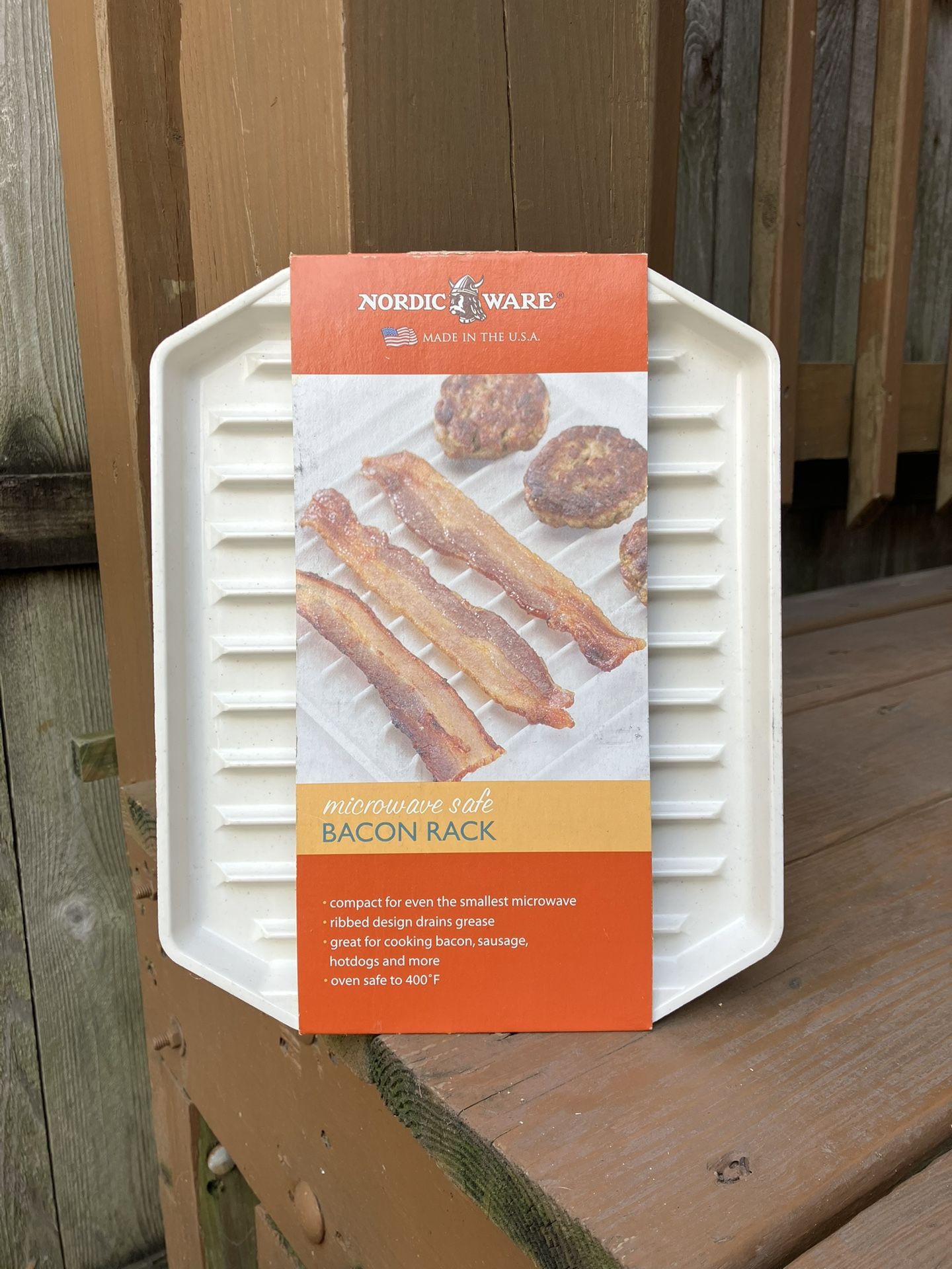 Nordic Ware Microwave Safe Bacon Rack - Brand New