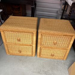 Nightstands/bedside tables/wicker stands/end tables