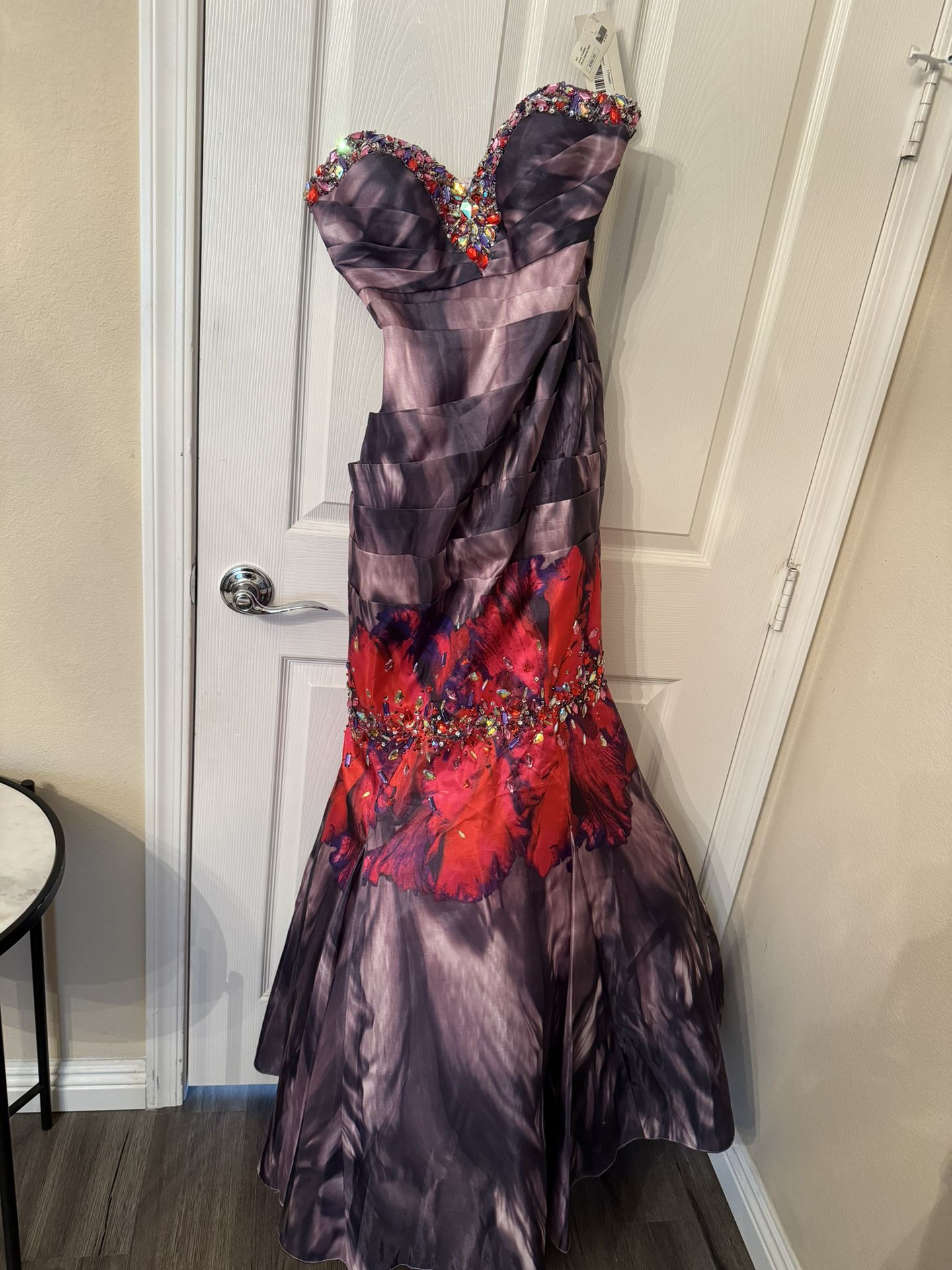 Jovani Purple And Pink Floral Evening Gown $50 Years of Life Lessons Tip #