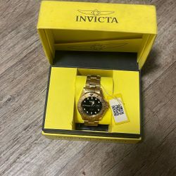 Gold Invicta Watch