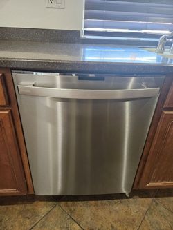 GE Profile stainless steel dishwasher