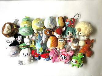 25 Mini Plush Keychains