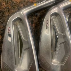 Beautiful Ping S55 Irons Missing 7 Iron Left On Golf Course 
