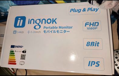 Ingnok Portable Monitor FHD 1080P IPS