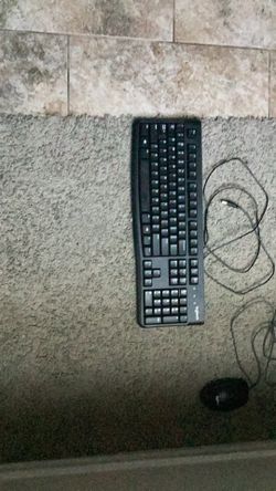 Logitech keyboard with wired mouse (WIRED)