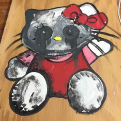 Nightmare Hello Kitty Painting
