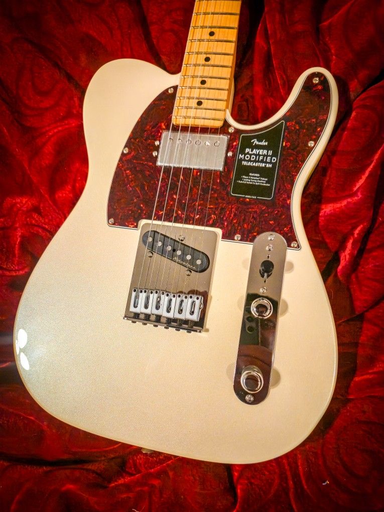 2025 Fender Plaver II Modified Telecaster SH Maple Fingerboard Electric Guitar Olympic Pearl