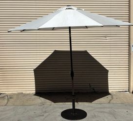 7' Tan Round Patio Umbrella #4515
