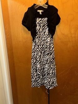 Black And White Zebra Ruffled 