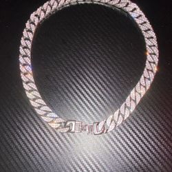 Moissanite Chain Silver