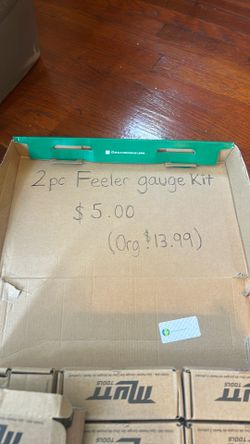2pc feeler gauge kit
