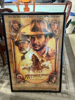 Three framed movie posters