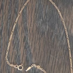Ankle bracelet  14k  Gold